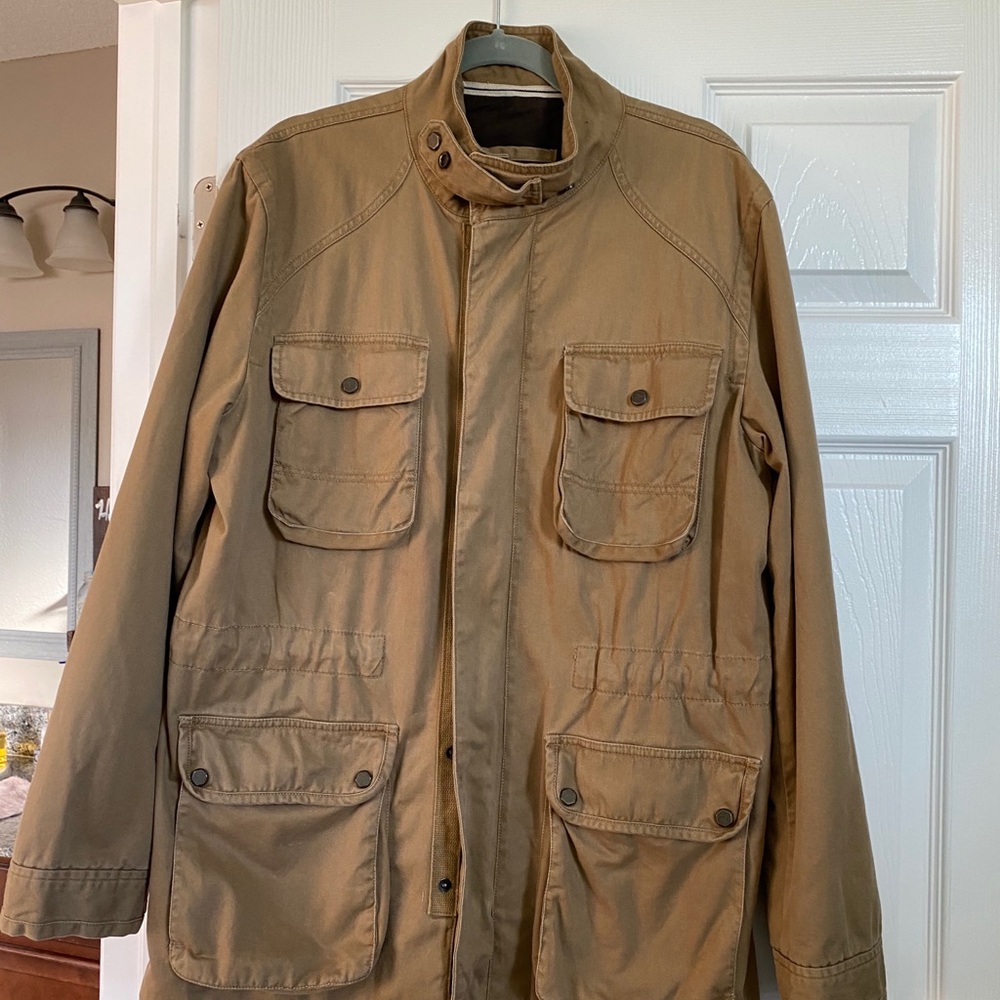 Military style Timberland jacket.